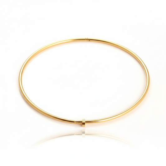Minimal Golden Necklace | Italian Gold Plated SACH JEWELS