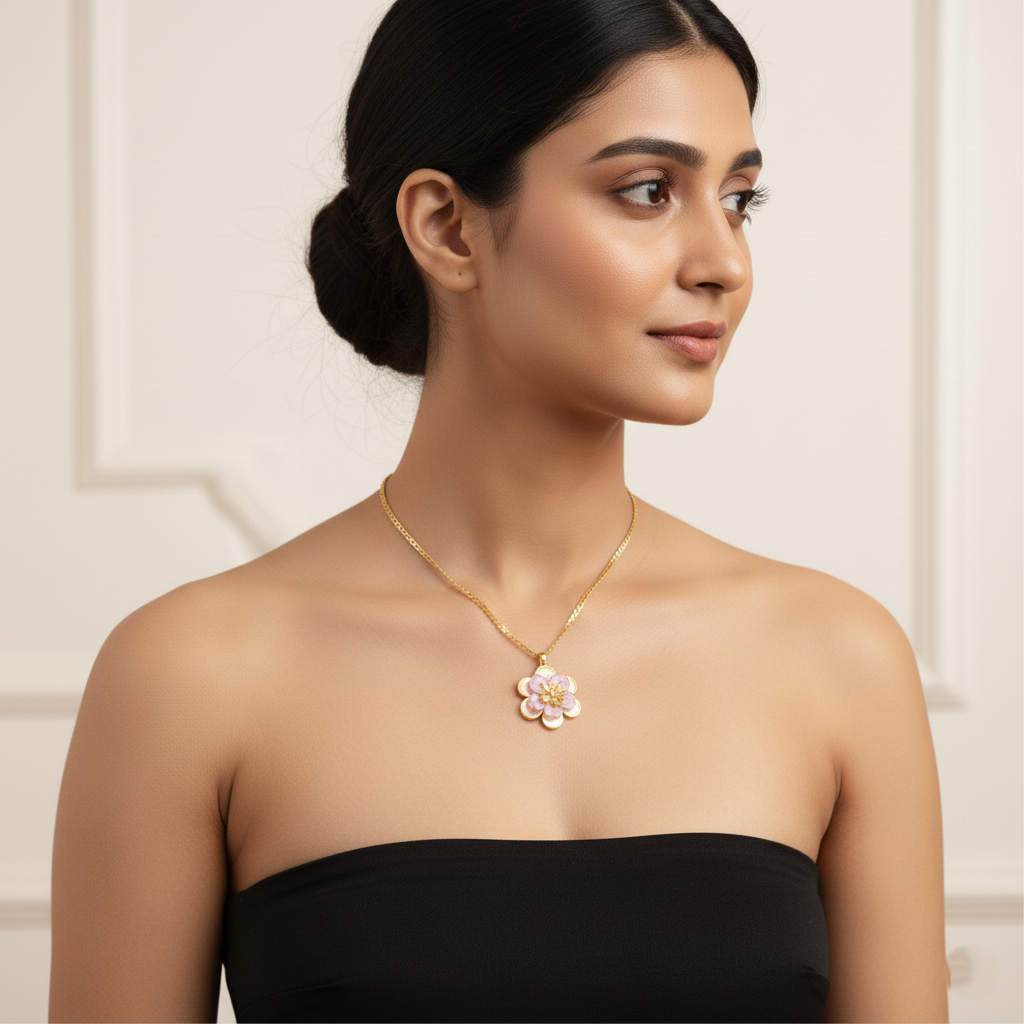 Aurora Blossom Statement Necklace | Italian Gold Plated SACH JEWELS