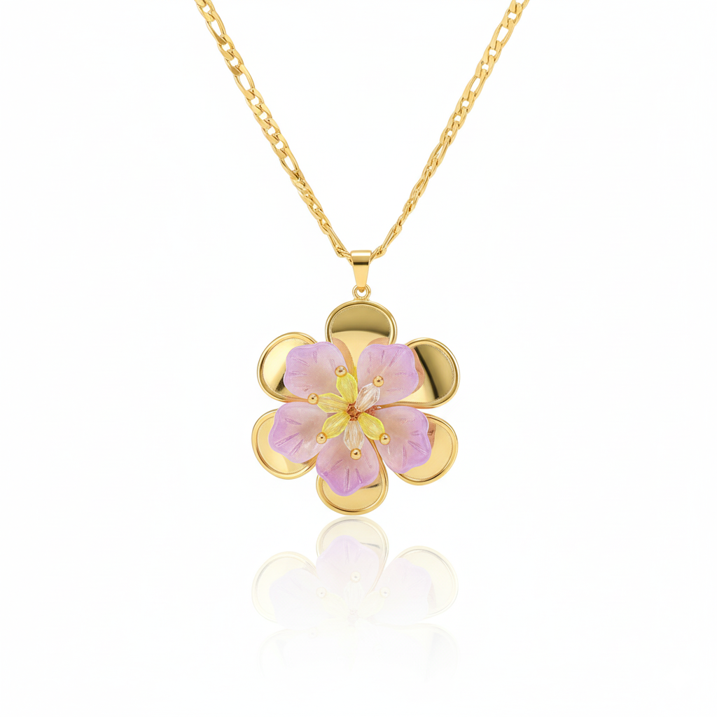 Aurora Blossom Statement Necklace | Italian Gold Plated SACH JEWELS