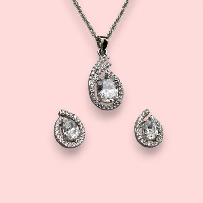 Premium Diamond Studded Pendant Set | 925 Sterling Silver SACH JEWELS