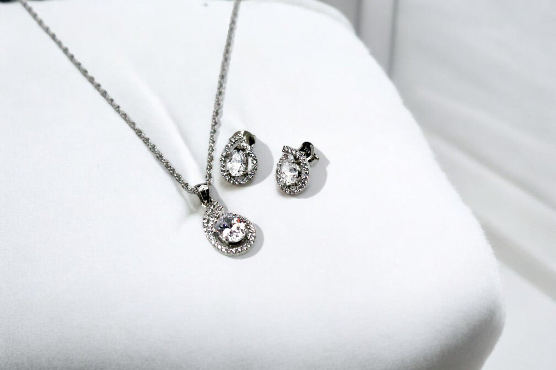 Premium Diamond Studded Pendant Set | 925 Sterling Silver SACH JEWELS