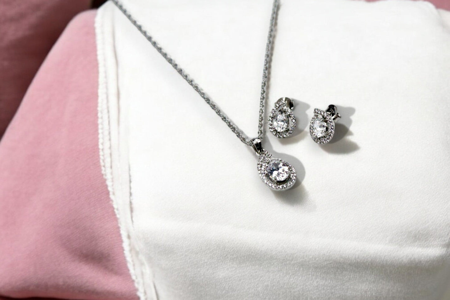 Premium Diamond Studded Pendant Set | 925 Sterling Silver SACH JEWELS