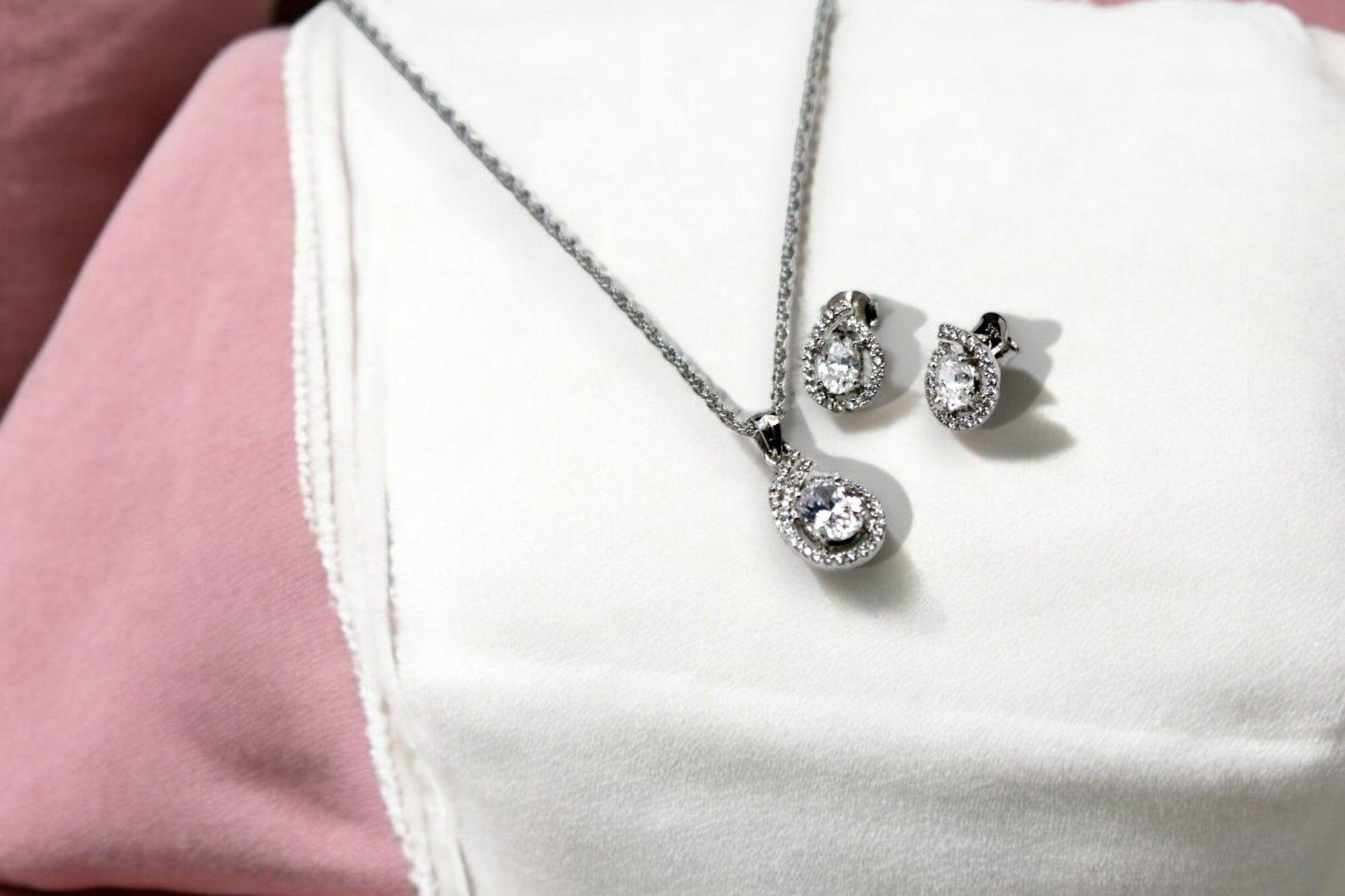 Premium Diamond Studded Pendant Set | 925 Sterling Silver SACH JEWELS