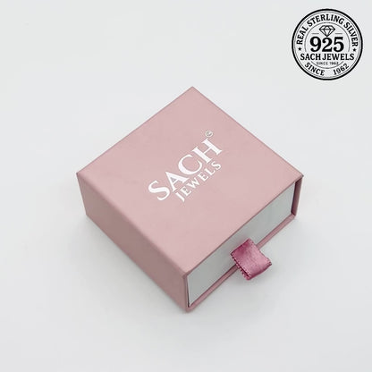 Pink Petal Diamond Stud Earrings | 925 Sterling Silver