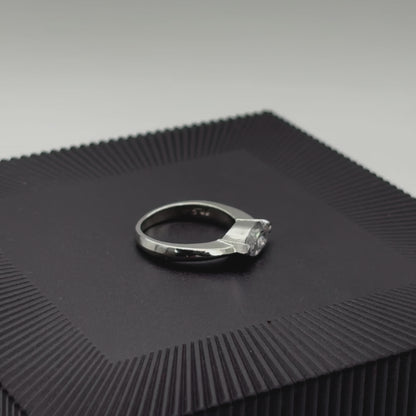Premium Diamond Edge Ring | 925 Sterling Silver