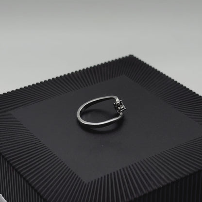 Twisted Flower Studded Rings | 925 Sterling Silver