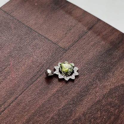 Fusion Heart Diamond Studded Pendant Only | 925 Sterling Silver