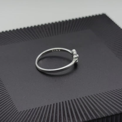 Love Filled Flower Ring | 925 Sterling Silver