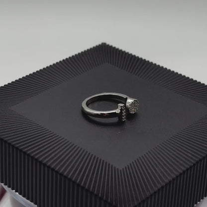 Glamour Diamond studded Ring | 925 Sterling Silver