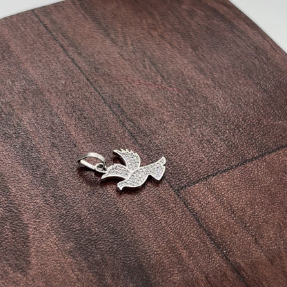 Love Bird Diamond Studded Necklace | 925 Sterling Silver