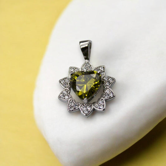 Fusion Heart Diamond Studded Pendant Only | 925 Sterling Silver SACH JEWELS