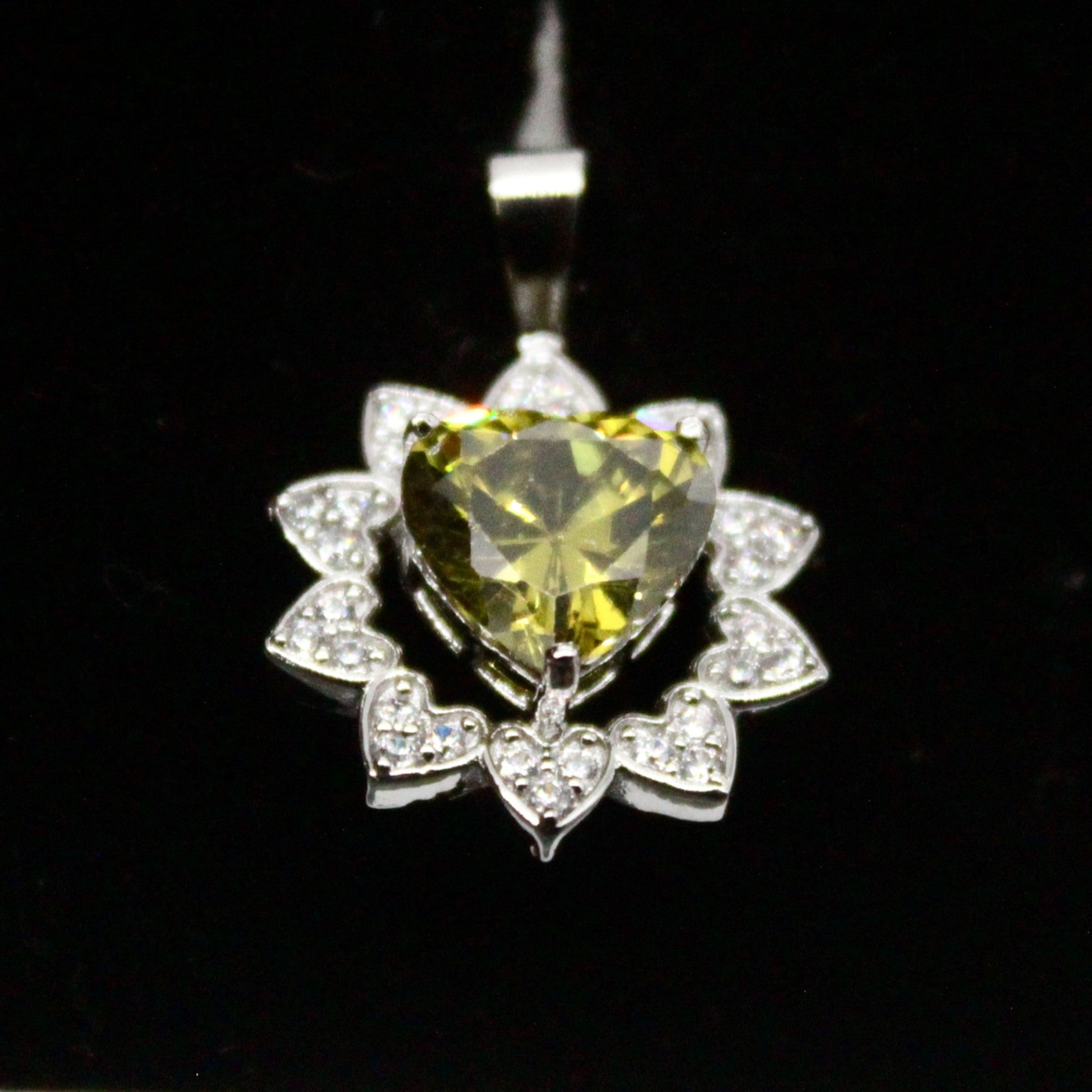 Fusion Heart Diamond Studded Pendant Only | 925 Sterling Silver SACH JEWELS