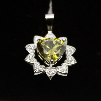 Fusion Heart Diamond Studded Pendant Only | 925 Sterling Silver SACH JEWELS