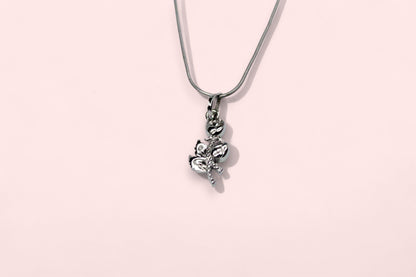 Rose Diamond Necklace | 925 Sterling Silver - SACH JEWELS