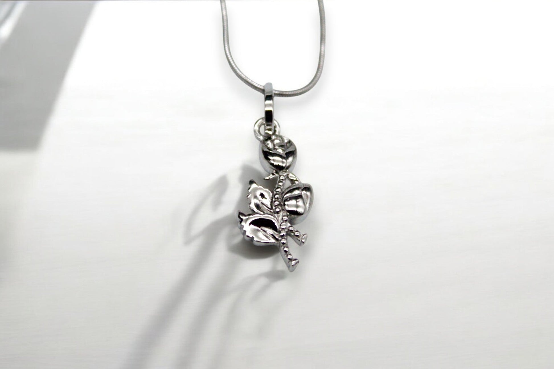 Rose Diamond Necklace | 925 Sterling Silver - SACH JEWELS