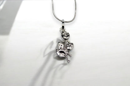 Rose Diamond Necklace | 925 Sterling Silver - SACH JEWELS