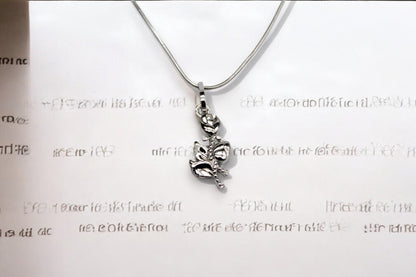 Rose Diamond Necklace | 925 Sterling Silver - SACH JEWELS