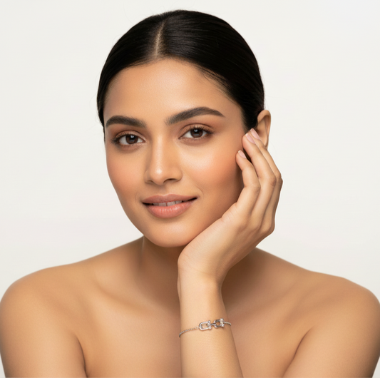 Urban Link Minimal Silver Bracelet | Italian Silver Plated SACH JEWELS