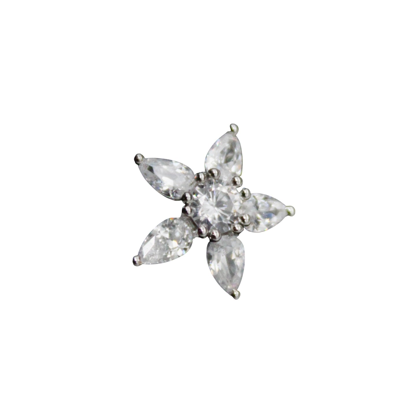 Star Diamond Studded Stud Earrings | 925 Sterling Silver