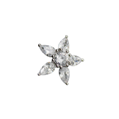 Star Diamond Studded Stud Earrings | 925 Sterling Silver