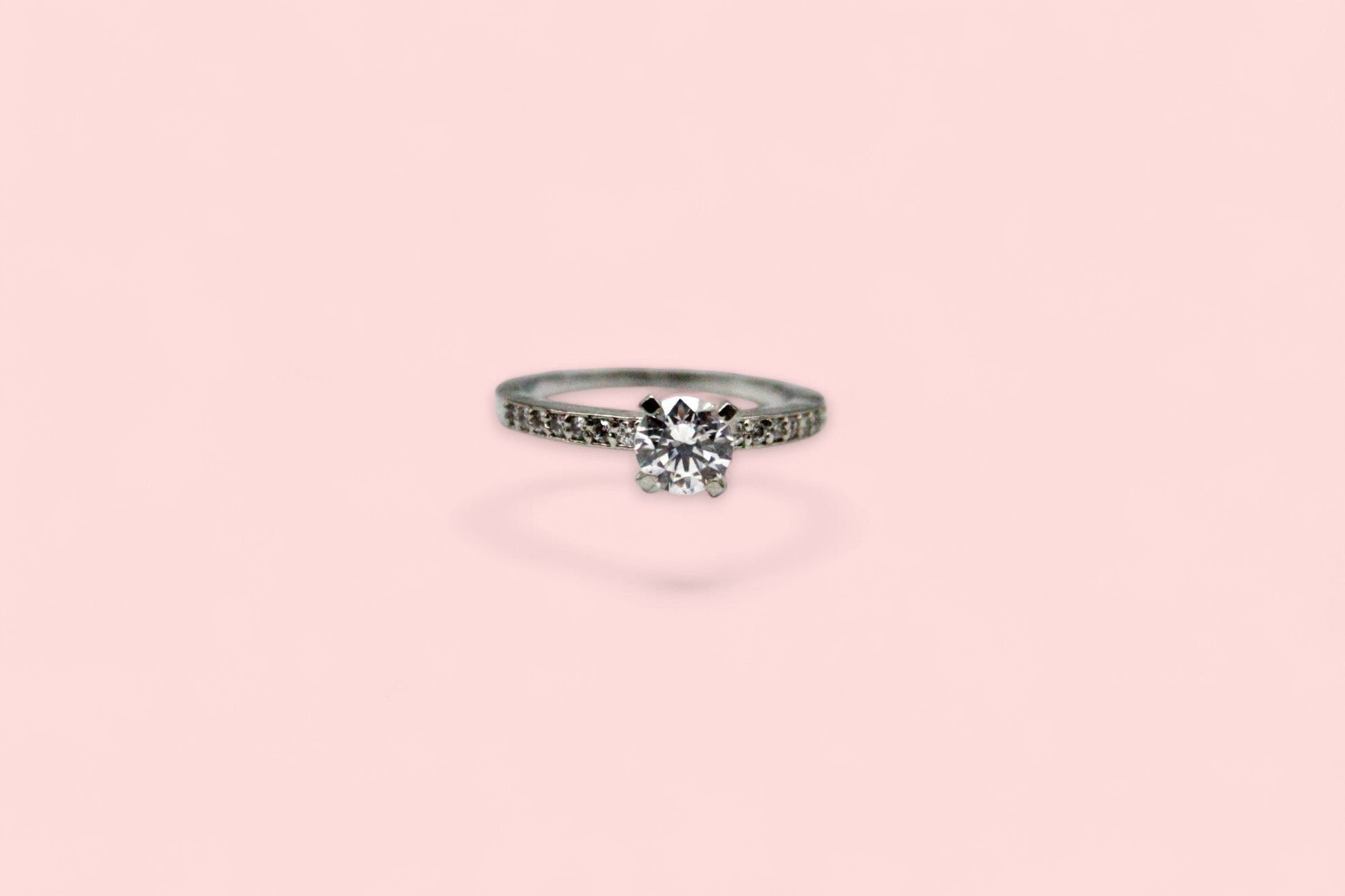 Ovoid Diamond Studded Ring | 925 Sterling Silver - SACH JEWELS