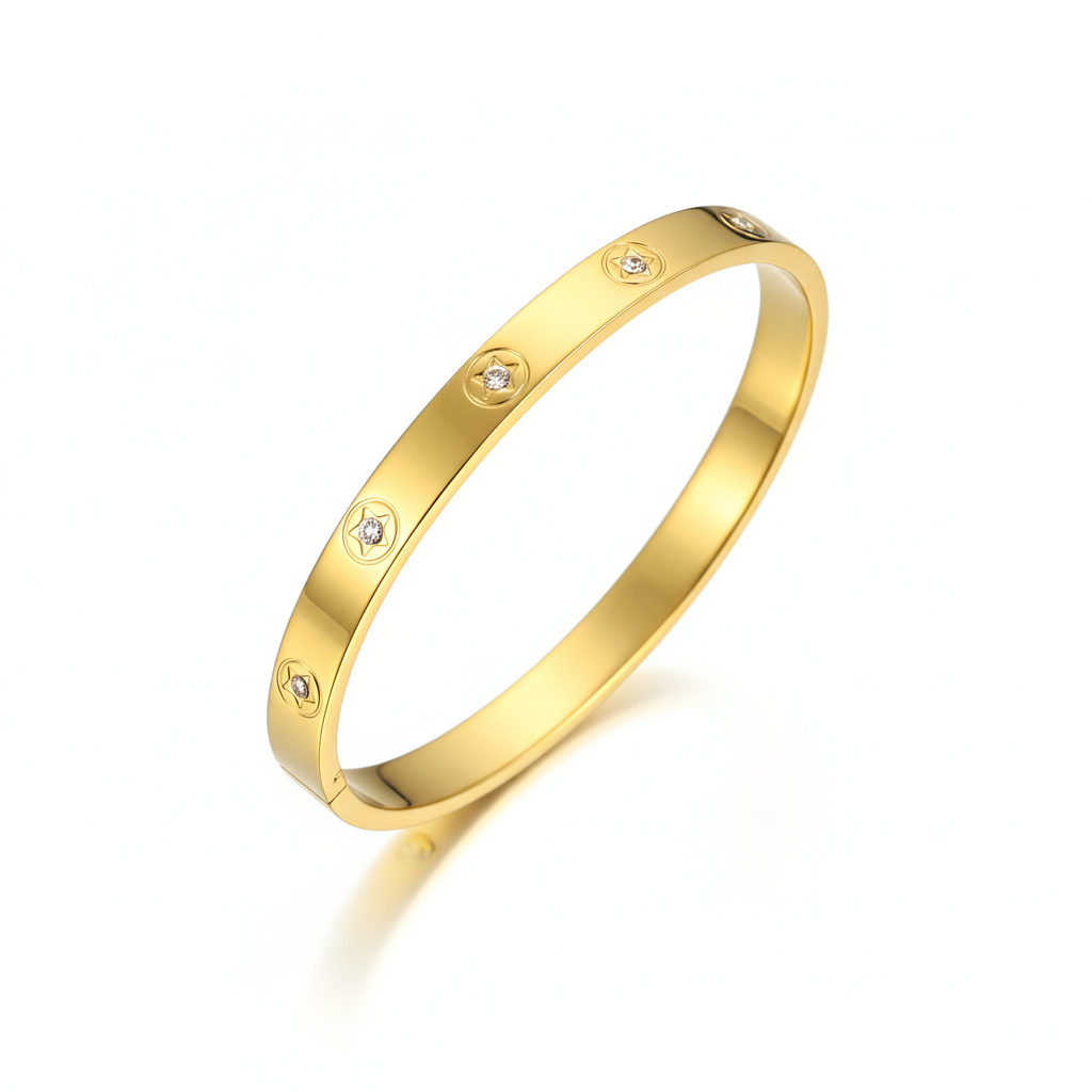 Golden Bloom Cuff | Italian Gold Plated SACH JEWELS