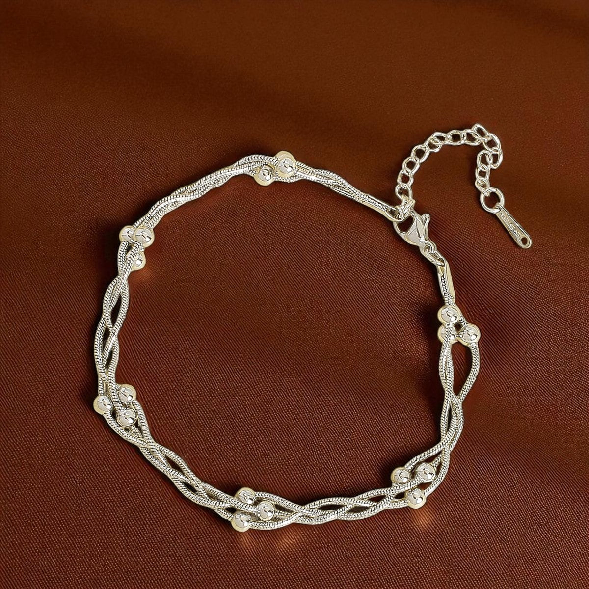 Anklet | Italian Silver Plated SACH JEWELS