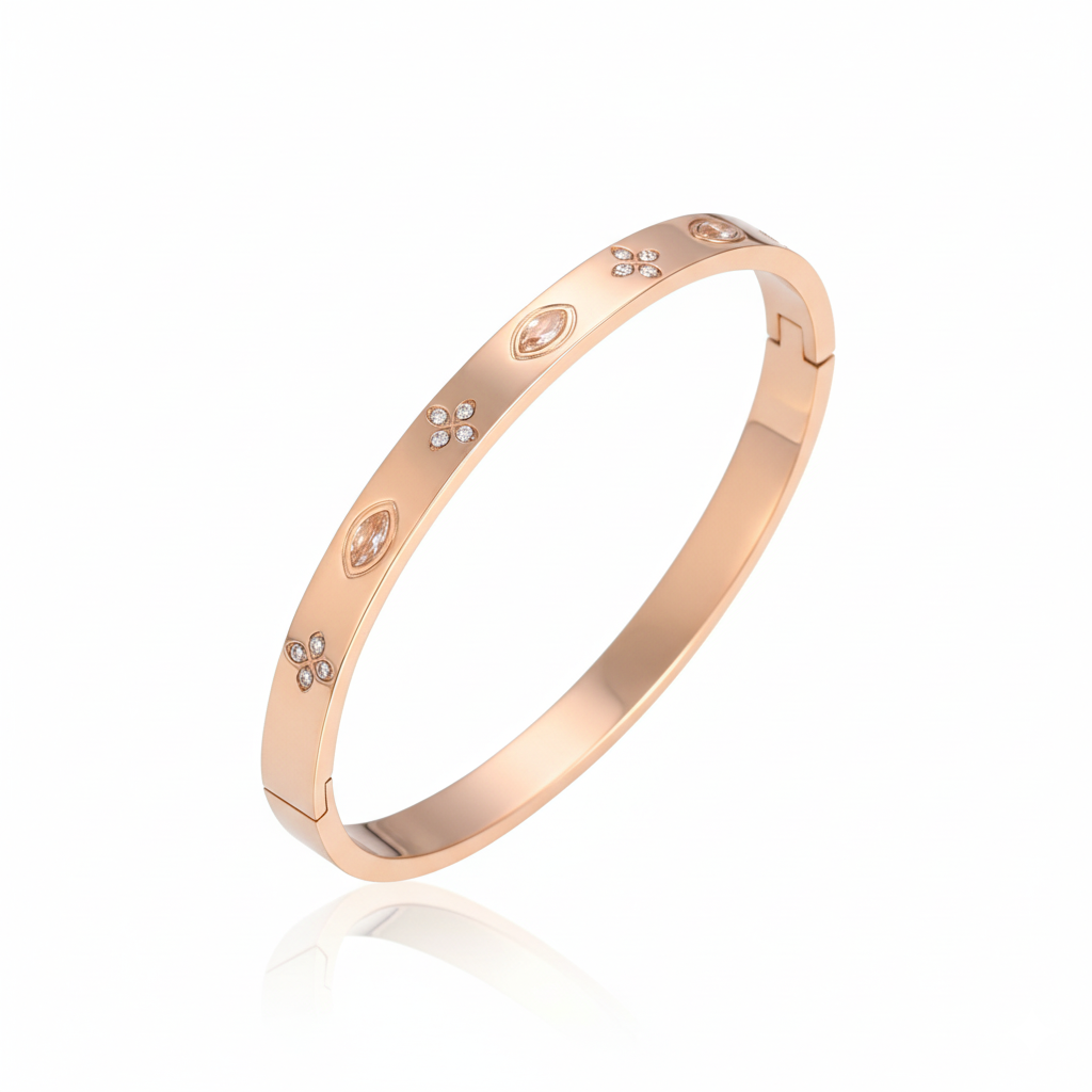 Radiance Luxe Cuff | Italian Rose Gold Plated SACH JEWELS