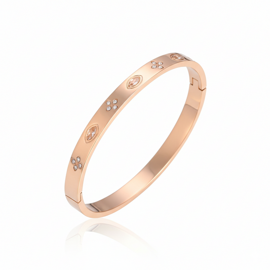 Radiance Luxe Cuff | Italian Rose Gold Plated SACH JEWELS