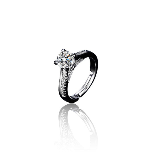 Women Elevated Diamond Ring | Italian Silver Plated SACH JEWELS