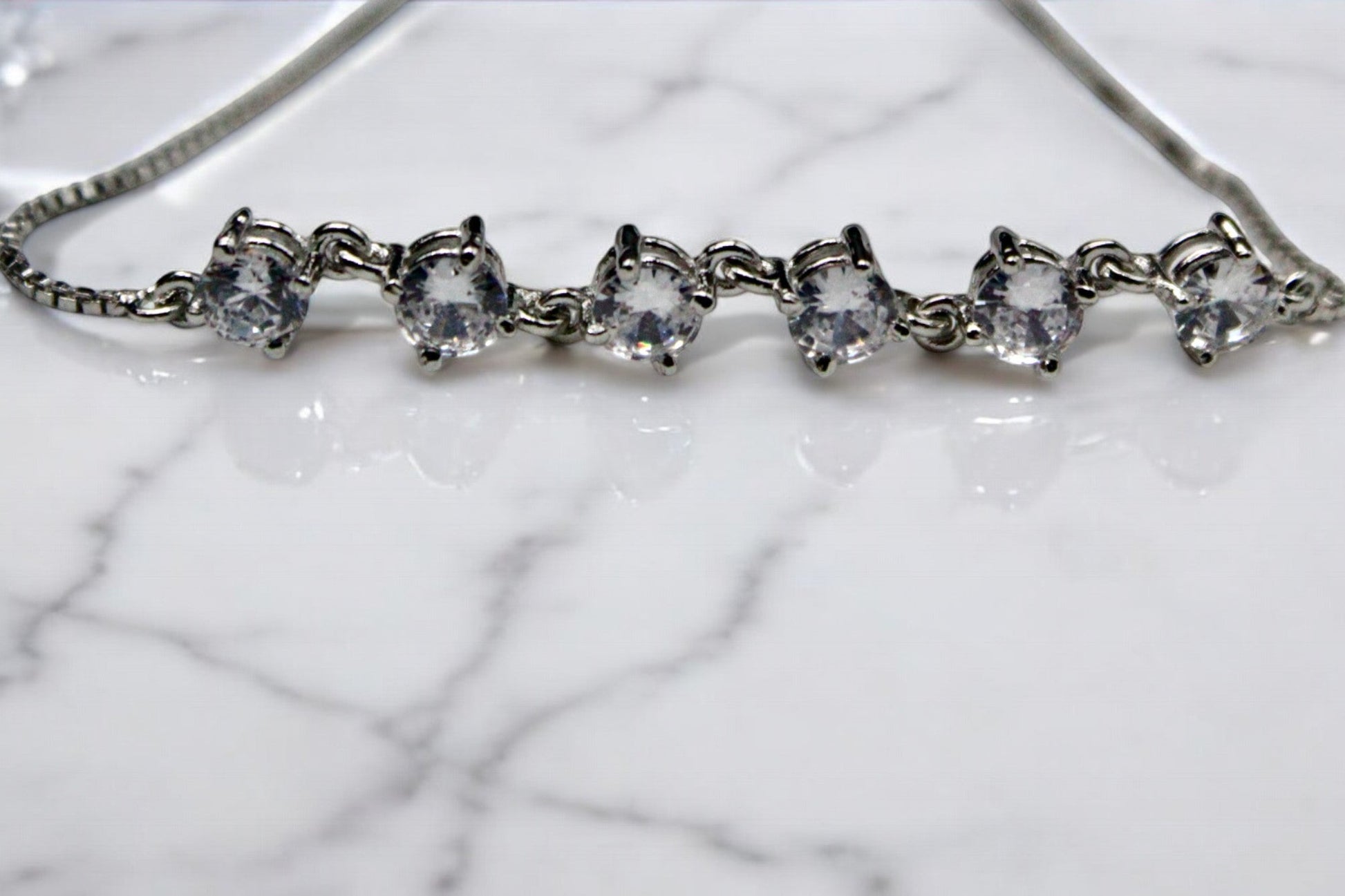 White Diamond Studded Bracelets | 925 Sterling Silver - SACH JEWELS