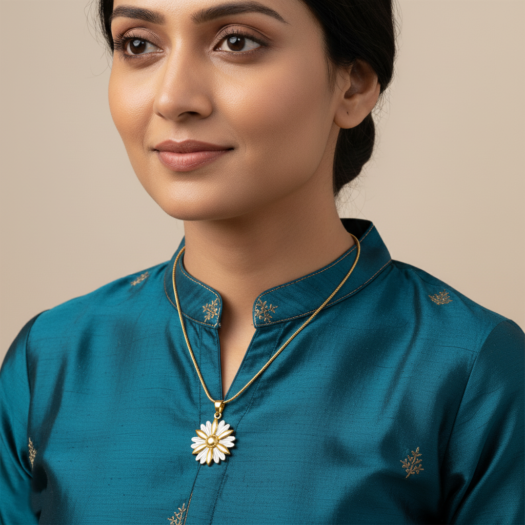 Sunshine Petal Necklace | Italian Gold Plated SACH JEWELS