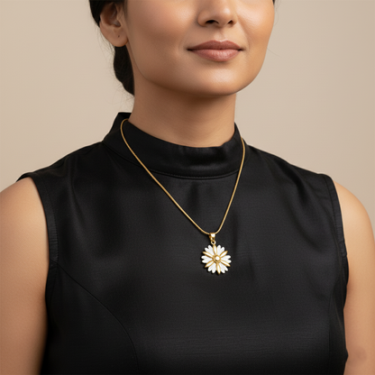 Sunshine Petal Necklace | Italian Gold Plated SACH JEWELS