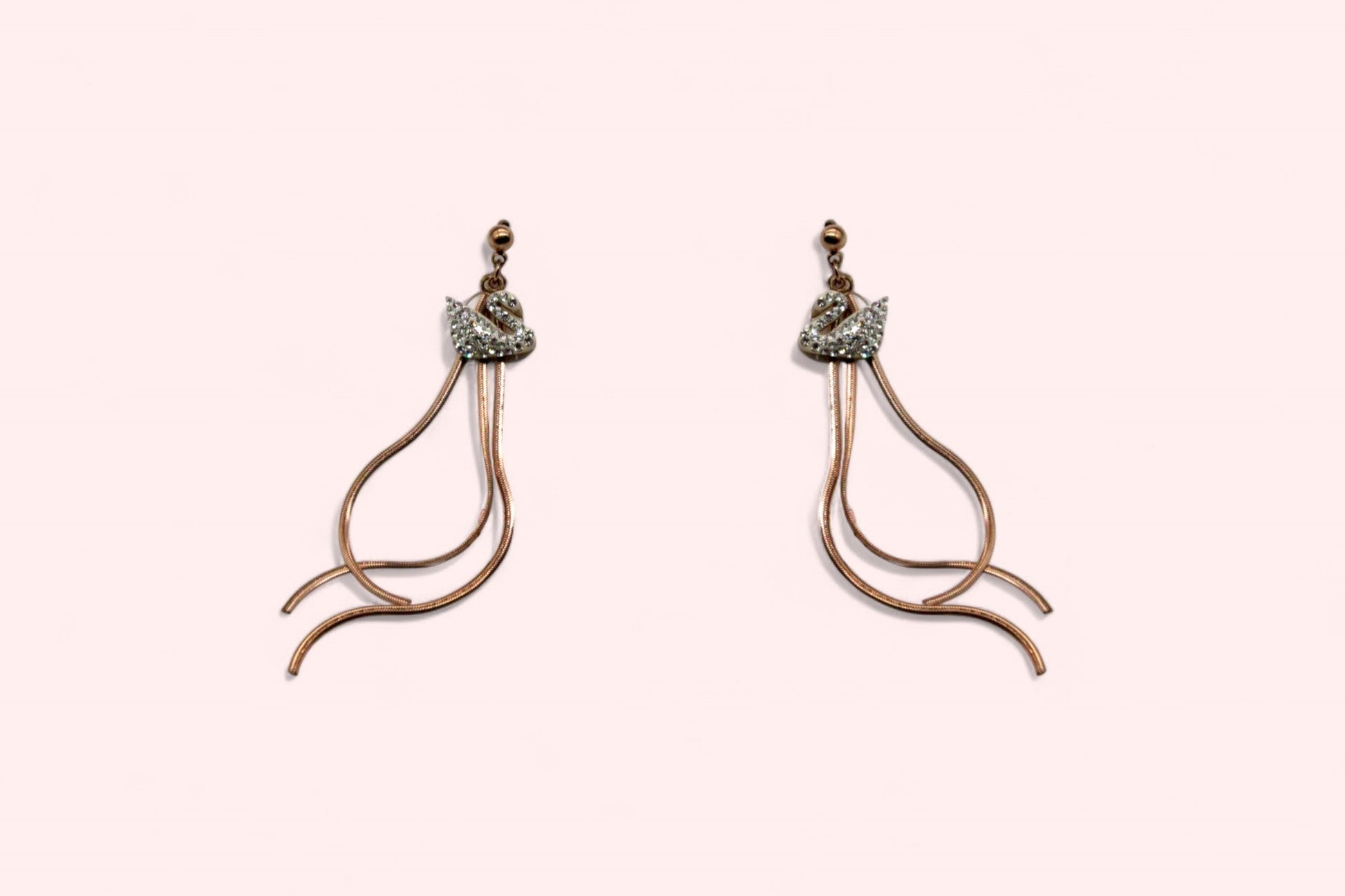 Lady Rope Earrings | Rose Gold Plated - SACH JEWELS