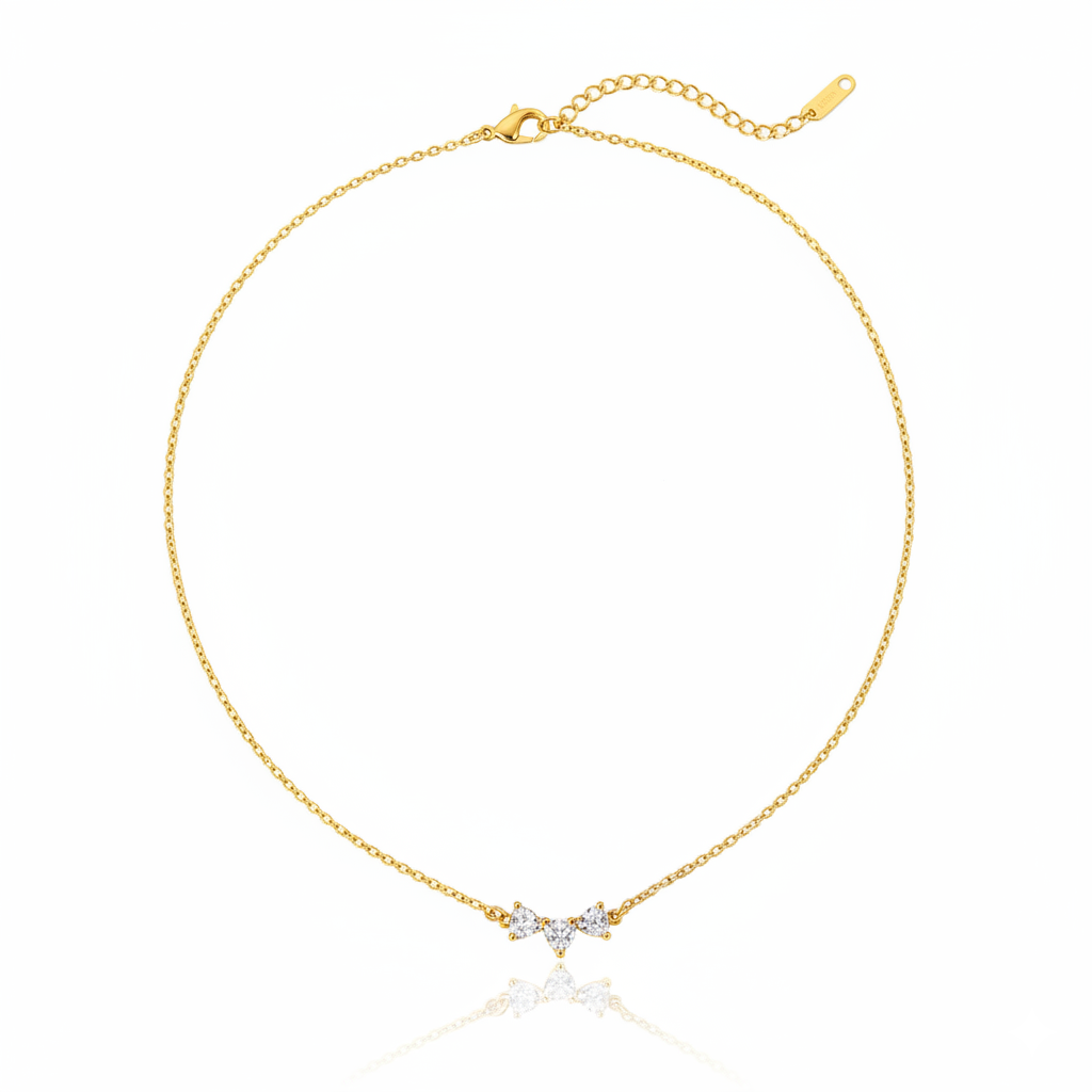 Dainty Bow Pendant Necklace | Italian Gold Plated SACH JEWELS