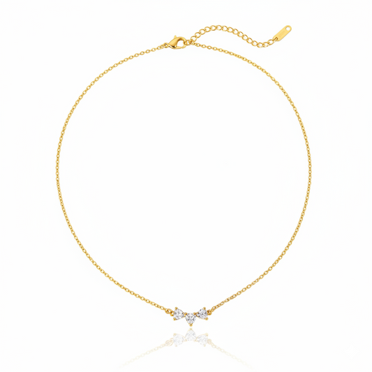 Dainty Bow Pendant Necklace | Italian Gold Plated SACH JEWELS