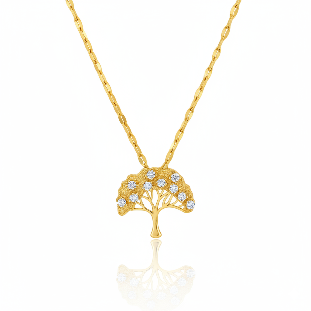Tree of Light Necklace | Italian Gold Plated SACH JEWELS
