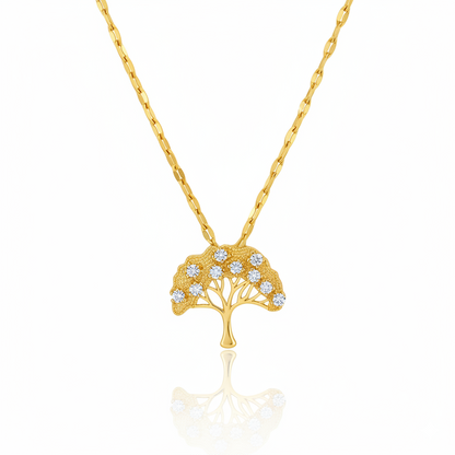 Tree of Light Necklace | Italian Gold Plated SACH JEWELS