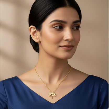 Tree of Light Necklace | Italian Gold Plated SACH JEWELS