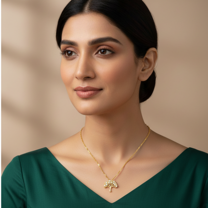 Tree of Light Necklace | Italian Gold Plated SACH JEWELS