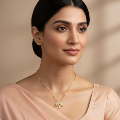 Tree of Light Necklace | Italian Gold Plated SACH JEWELS