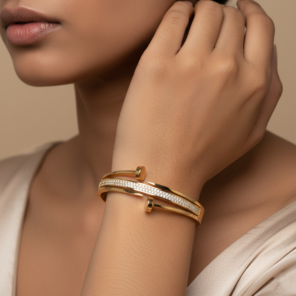 Nail End Luxe Premium Cuff | Italian Gold Plated SACH JEWELS