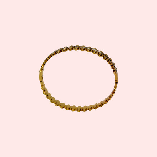 Women Triangular Rail Design Bracelet | Italian Gold Plated. - SACH JEWELS