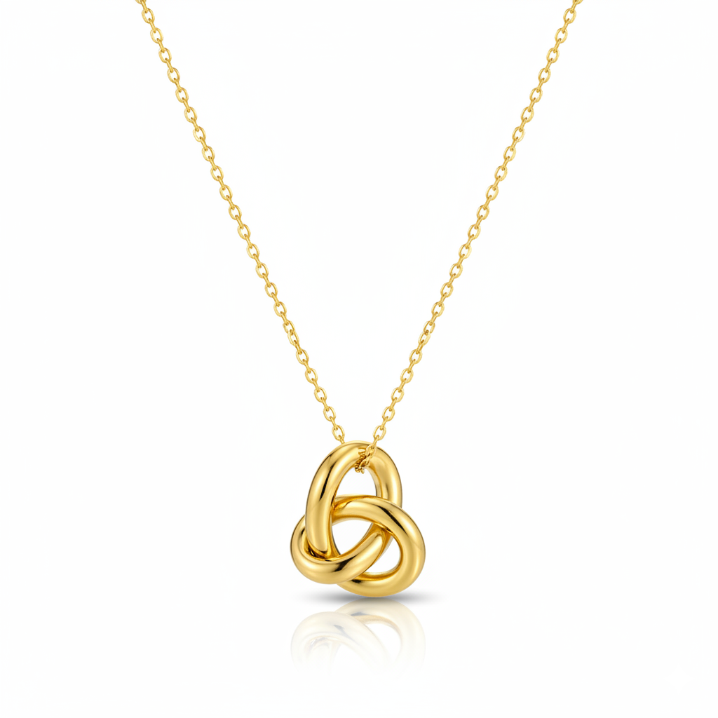 Eternal Knot Pendant Necklace | Italian Gold Plated SACH JEWELS