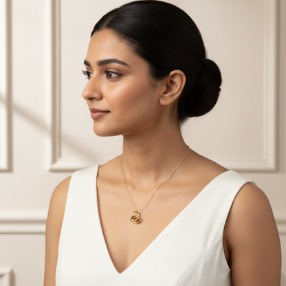 Eternal Knot Pendant Necklace | Italian Gold Plated SACH JEWELS